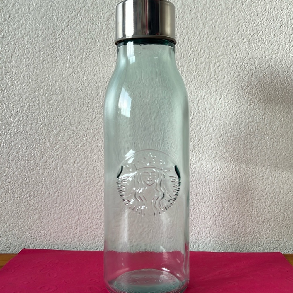 Beautiful 20 fl oz Starbucks Cold Beverage Glass Bottle